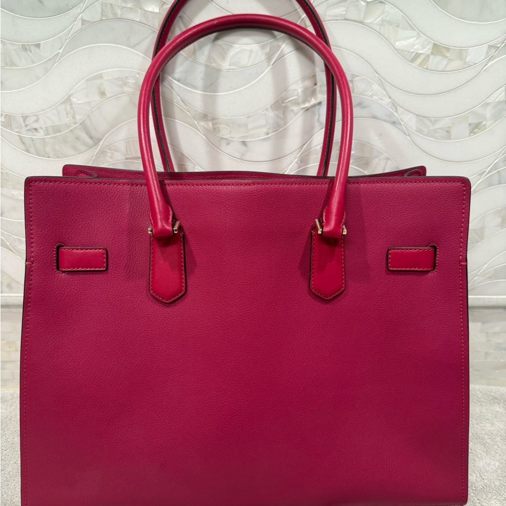 Michael Kors Fuchsia Satchel Large Tote - Picture 2 of 9